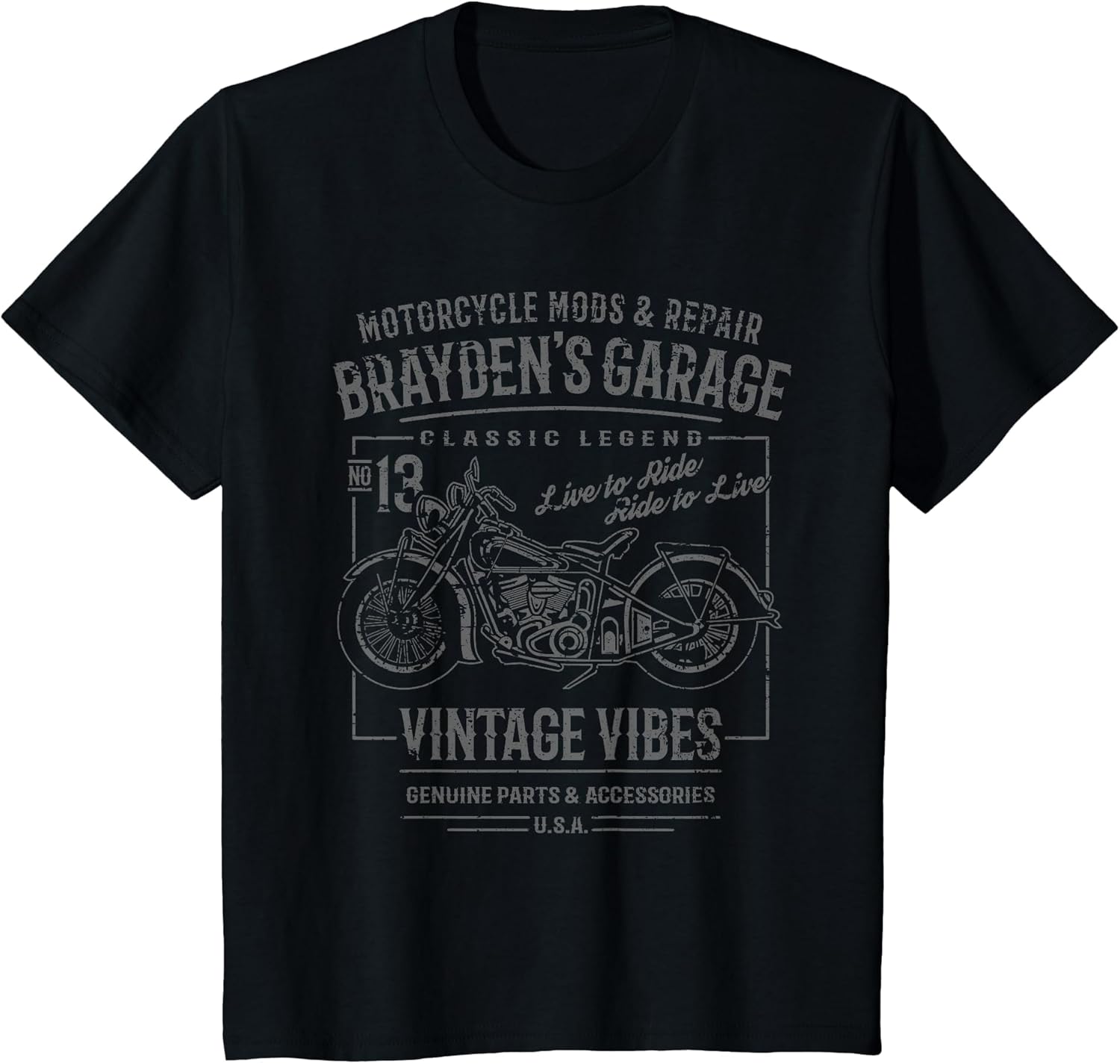 Brayden's Garage Motorcycle Design for The Name Brayden