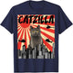 Funny Retro Japanese Catzilla Chartreux Cat