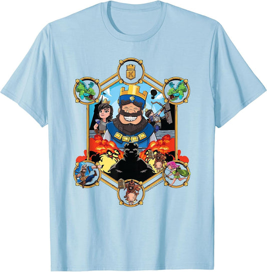 Clash Royale King Surrounded by Characters Royal Portrait