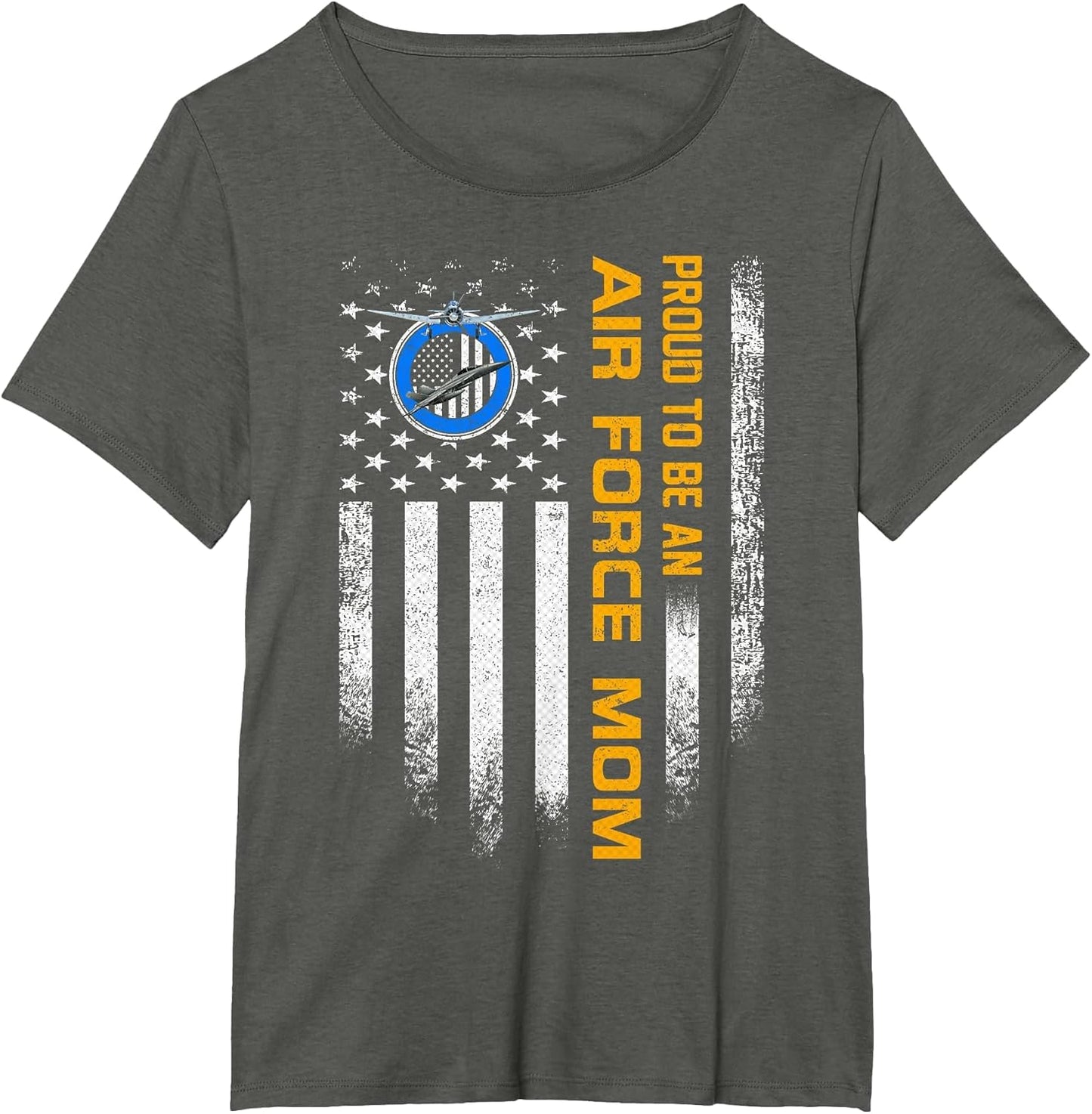 Vintage USA American Flag Proud to Be an Air Force Mom Funny