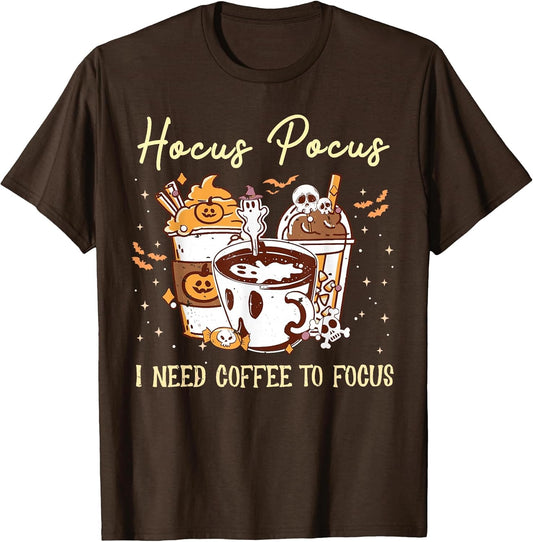 Hocus Pocus I Need Coffee to Focus Vintage Halloween