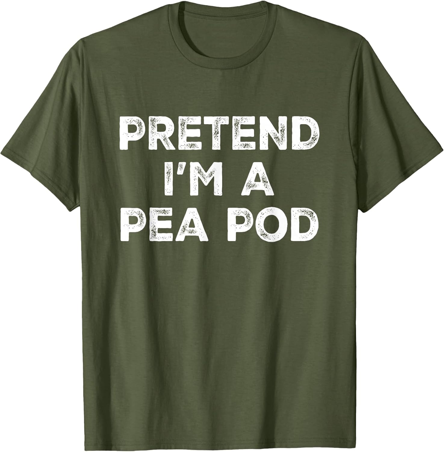Pretend I'm A Pea Pod Lazy Halloween Costume