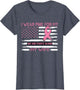 I Wear Pink for My Wife - Pink Us Flag