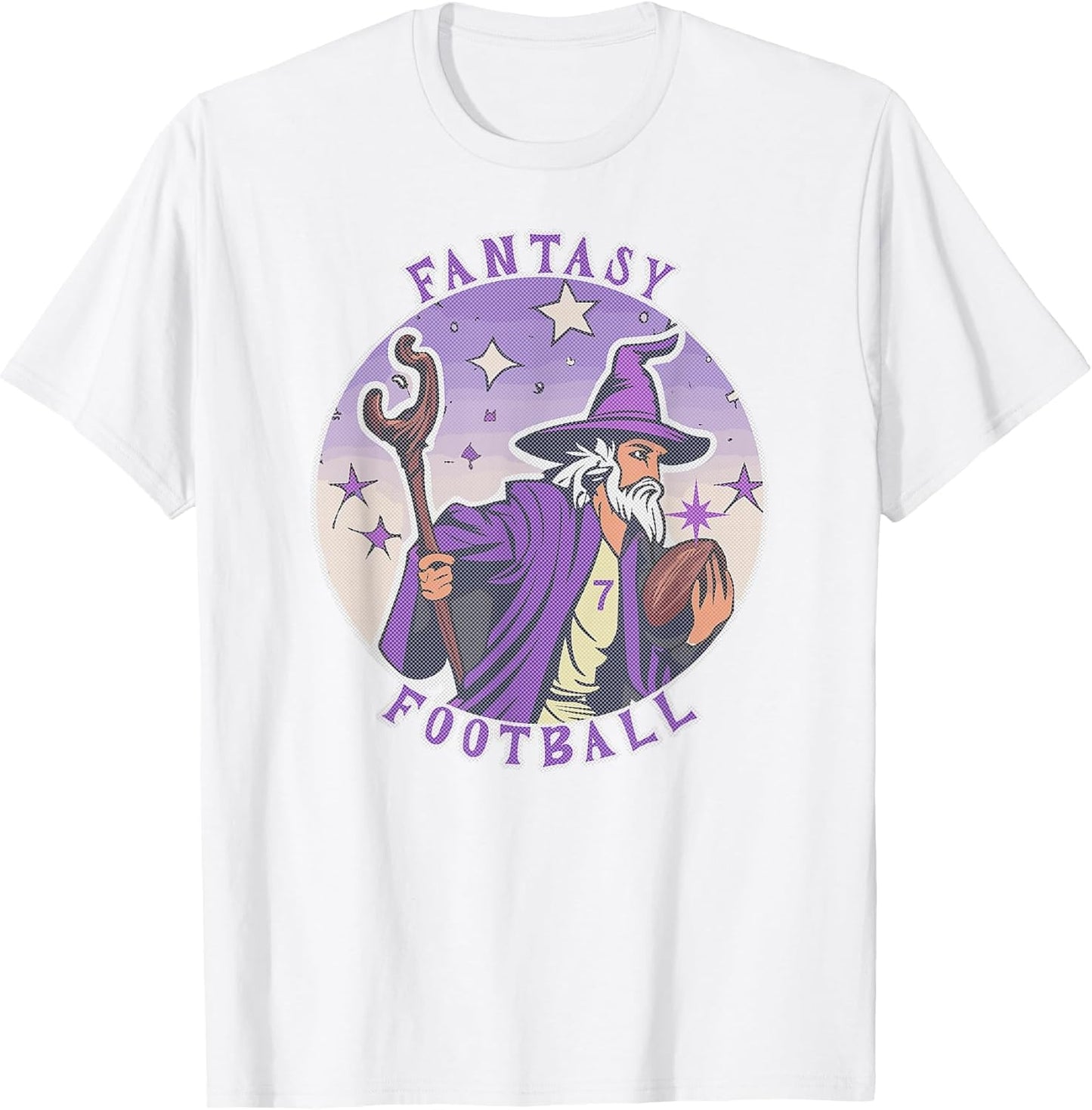 Funny Wizard Fantasy Football Player Literal Dad Joke Pun