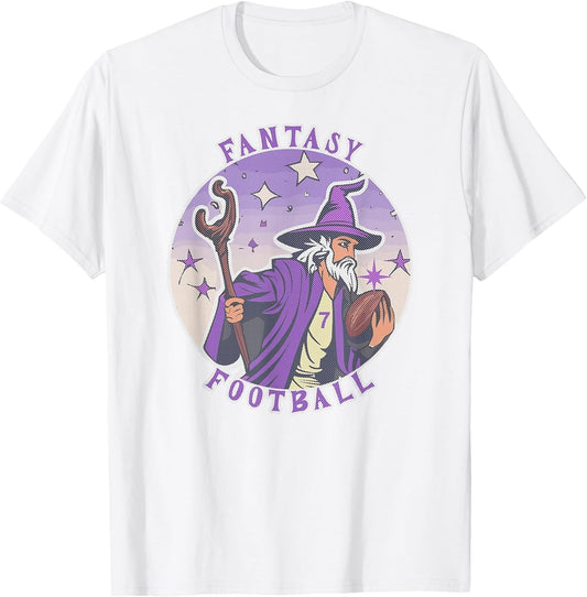 Funny Wizard Fantasy Football Player Literal Dad Joke Pun