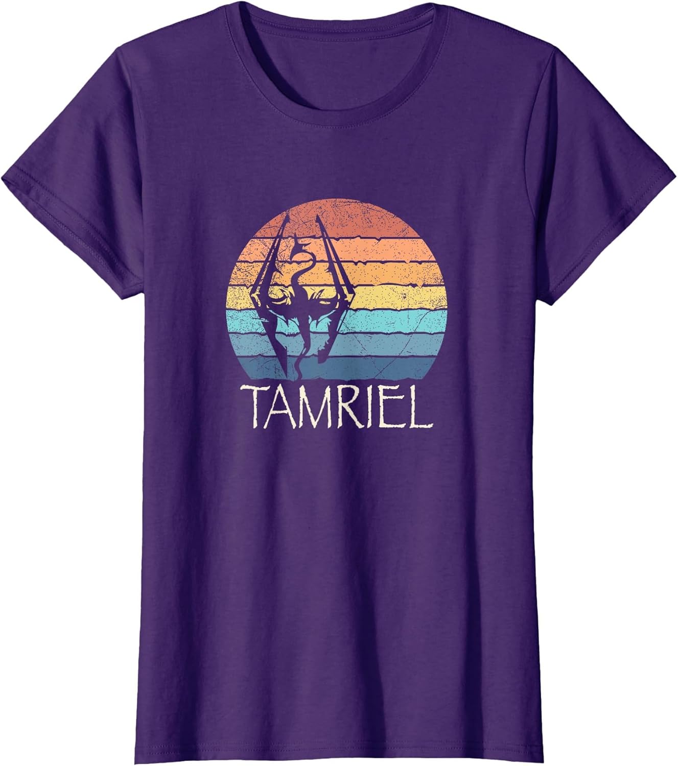 Akatosh: The Tamriel Elder Retro Sunset of The Scrolls Gamer