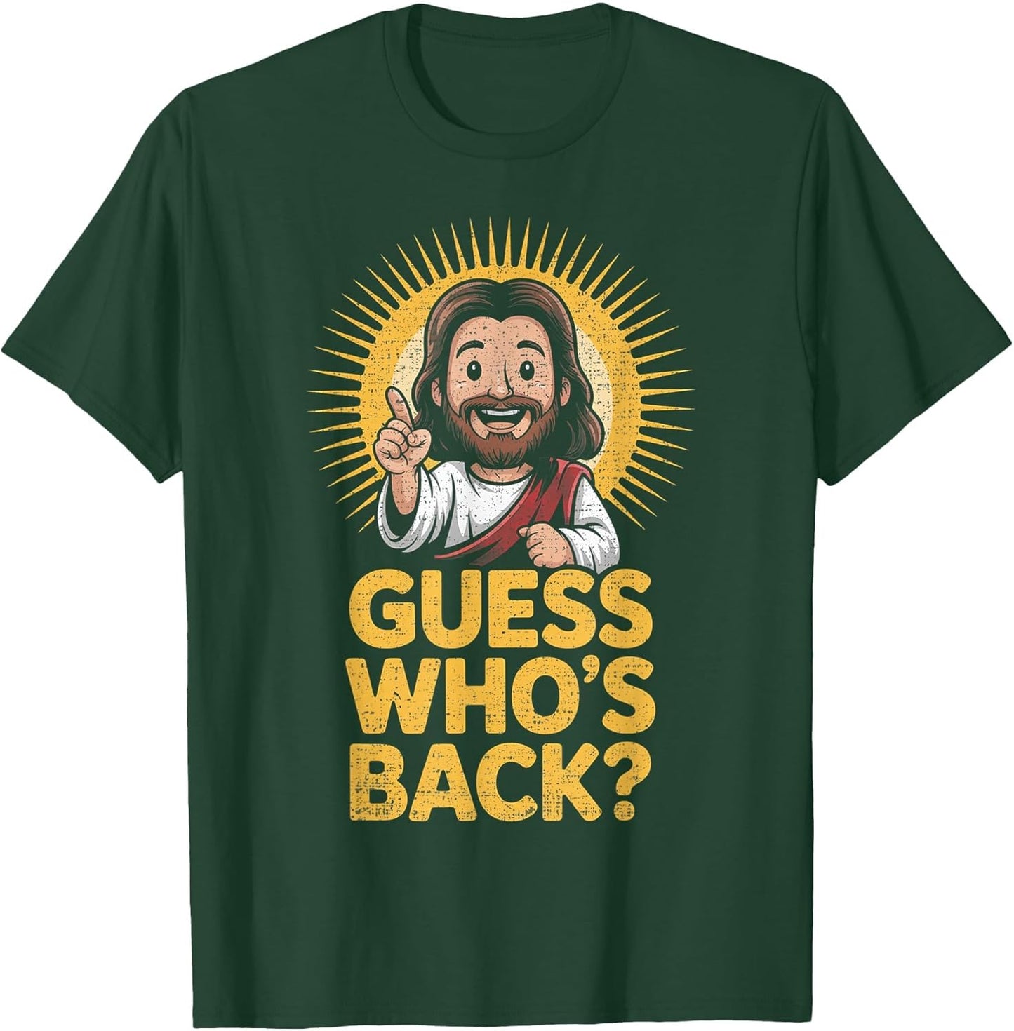 Easter Guess Whos Back Jesus Funny Religious Men Women Kids