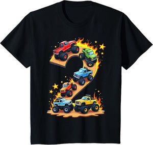 2 Year Old Monster Truck Boy Toddler 2nd Birthday Party
