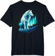Wolf Northern Lights Alaska Arctic Up North White Wolf Lover