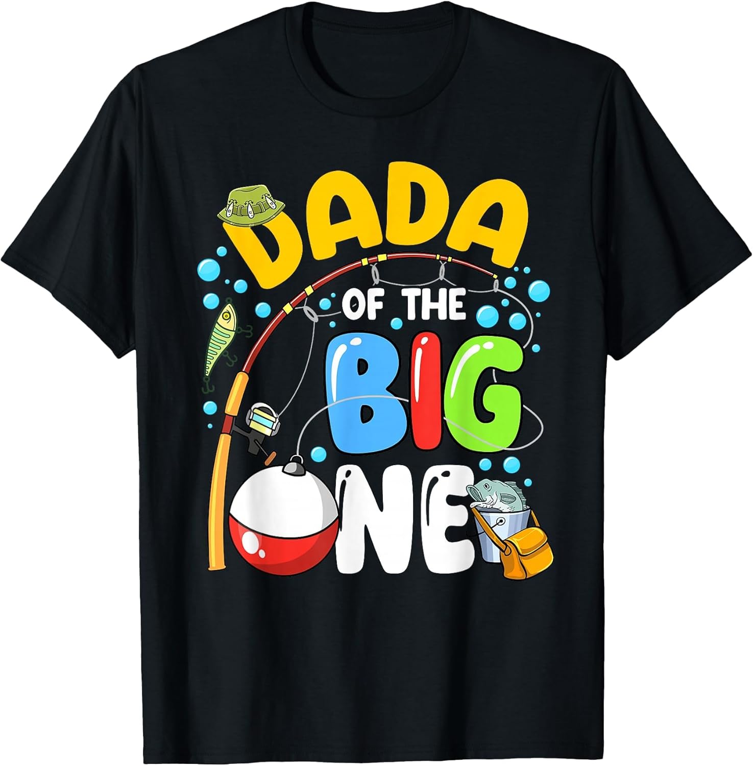 Dada of The Big One Fishing Birthday Boy Family Party