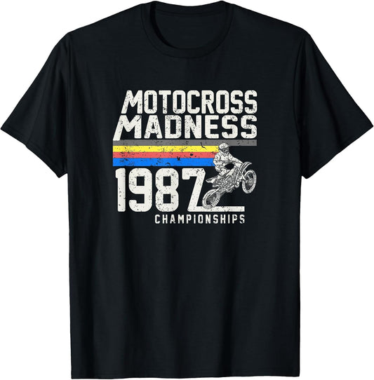 Vintage Inspired Motocross Dirt Bike Race 1987