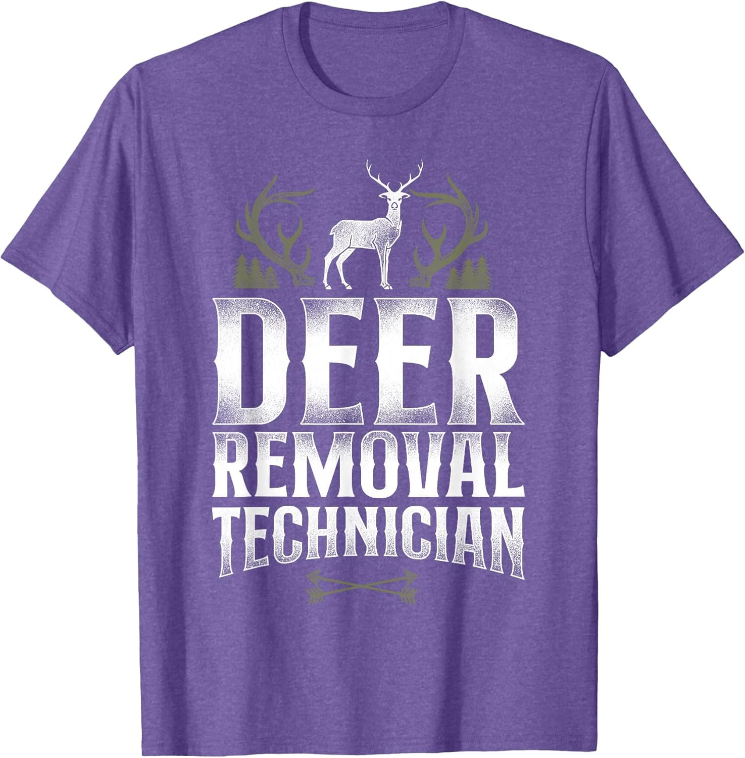 Buck Deer Hunting Hunter Vintage Deer Removal Technician