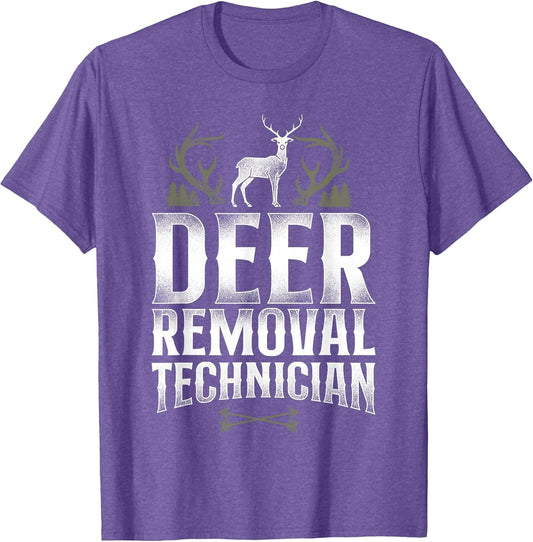 Buck Deer Hunting Hunter Vintage Deer Removal Technician