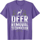 Buck Deer Hunting Hunter Vintage Deer Removal Technician