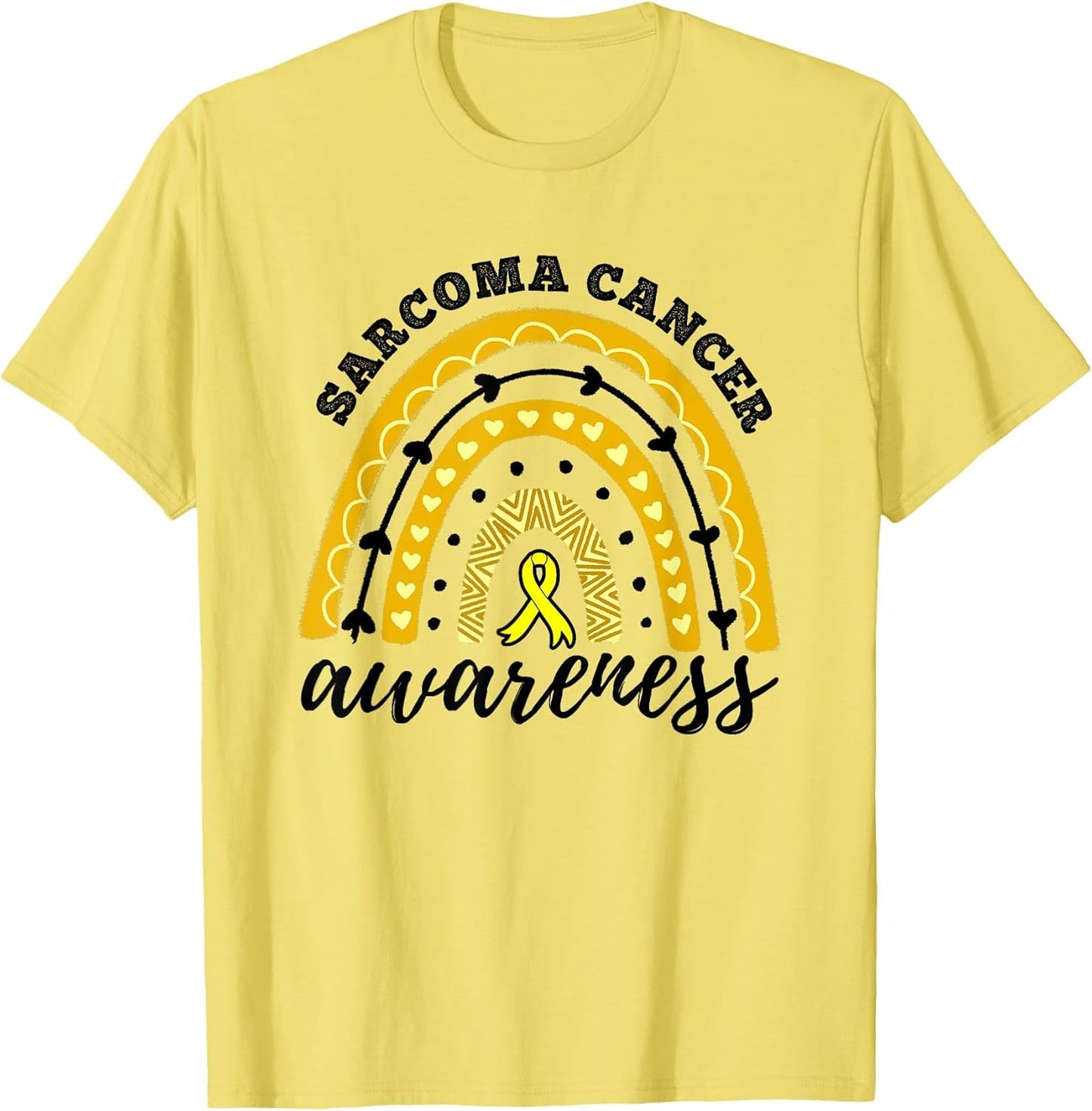 Rainbow Yellow Ribbon Sarcoma Cancer Awareness