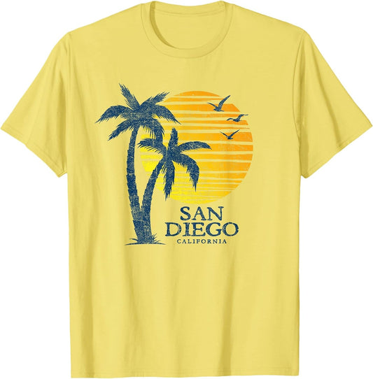 Vintage San Diego California Souvenir Beach Sunset