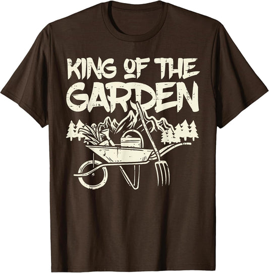 King of The Garden Cool Gardening Gardener Grandpa Dad Men