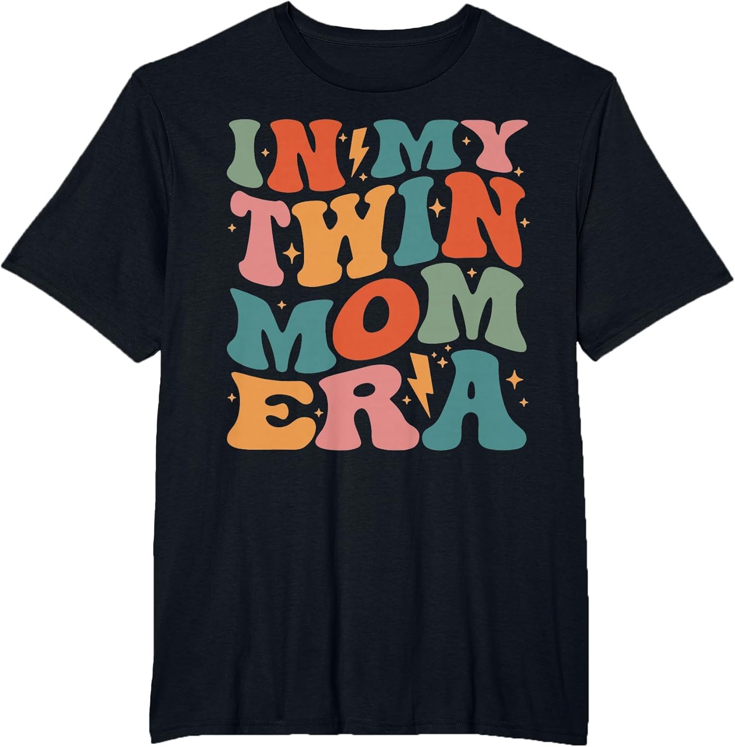 in My Twin Mom Era Mom of Twins Mother's Day Groovy