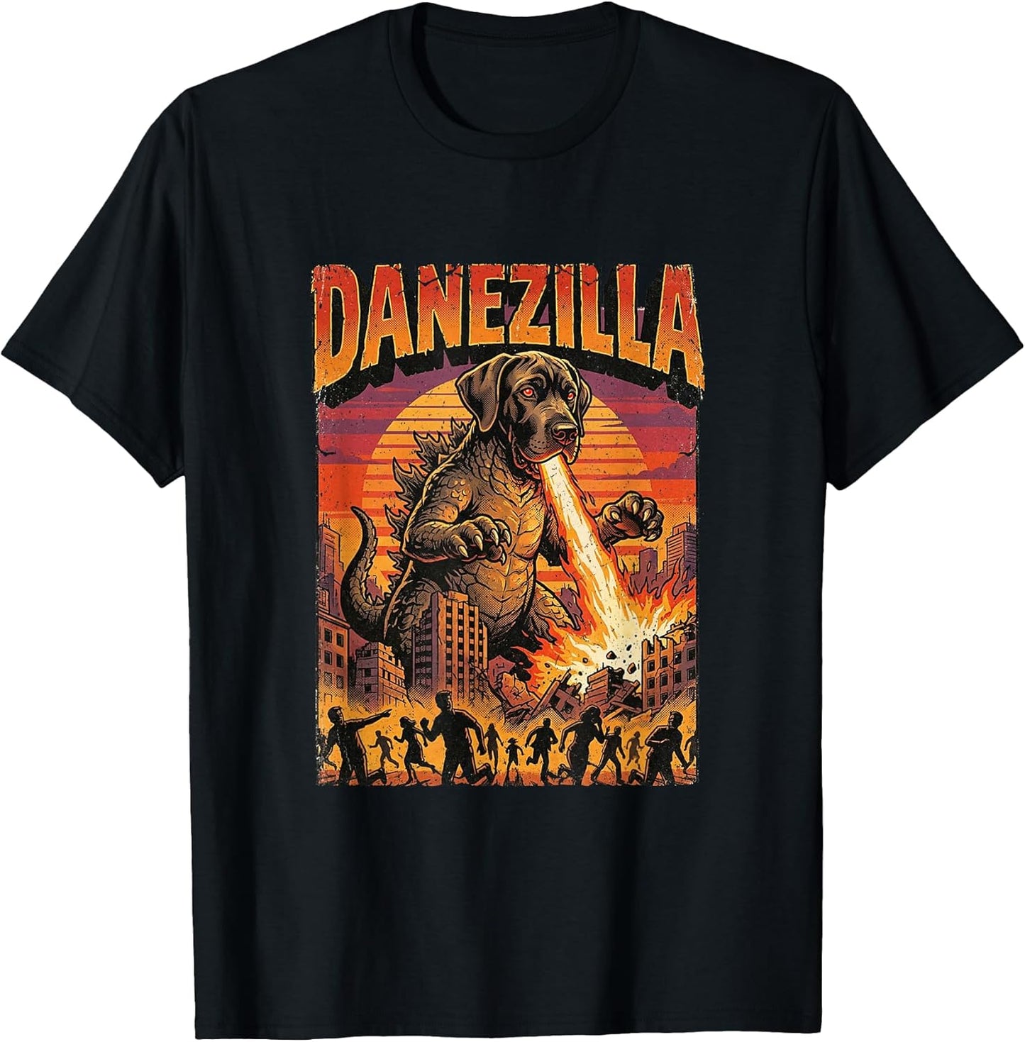 Danezilla Giant Great Dane Dog Monster Movie Parody