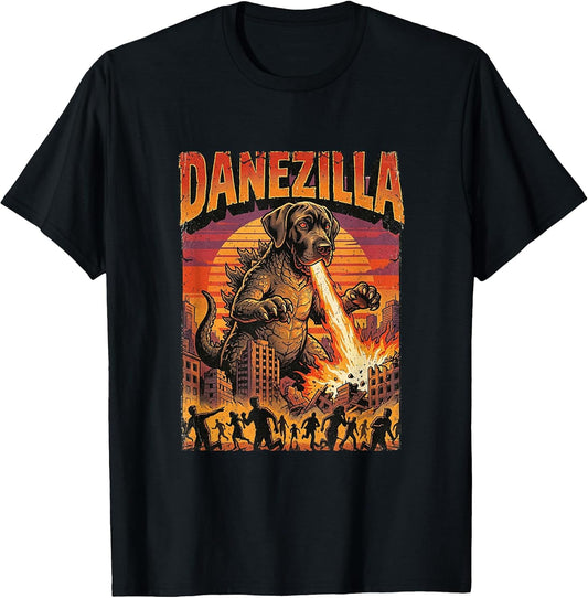 Danezilla Giant Great Dane Dog Monster Movie Parody