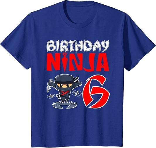 Birthday Ninja for 6 Year Old Little Ninja 6th Birthday