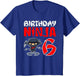 Birthday Ninja for 6 Year Old Little Ninja 6th Birthday