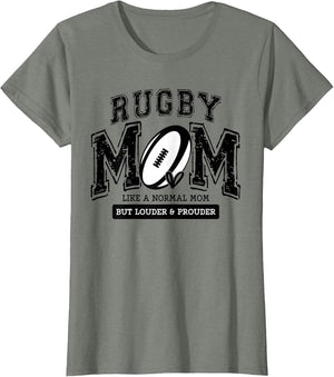 Loud Proud Rugby Mom Rugby Player Mama Family Funny Cute
