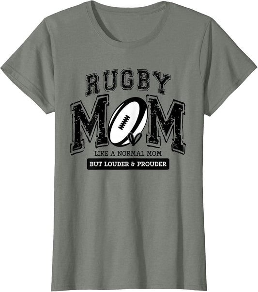 Loud Proud Rugby Mom Rugby Player Mama Family Funny Cute
