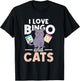 I Love Bingo and Cats Bingo Player Cat Lover