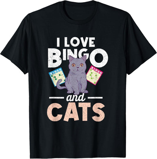 I Love Bingo and Cats Bingo Player Cat Lover