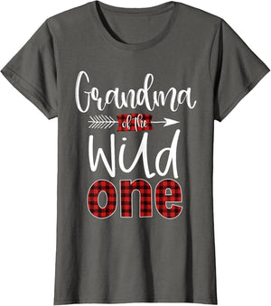 Grandma of The Wild One Shirt Plaid Lumberjack 1st Birthday