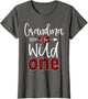 Grandma of The Wild One Shirt Plaid Lumberjack 1st Birthday