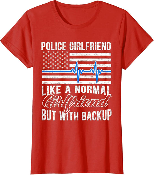 Police Girlfriend Funny Thin Blue Line Law Enforcement