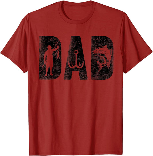 Fishing Dad Birthday Classic Bold Font Fish Daddy