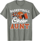 Proud Basketball & Cheer Aunt Cheerleader Niece Orange