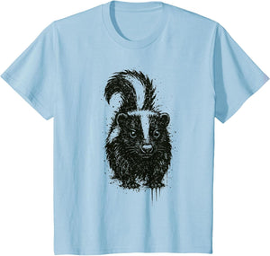 Skunk Ink Art Grunge Aesthetic Pest Forest Animal Portrait