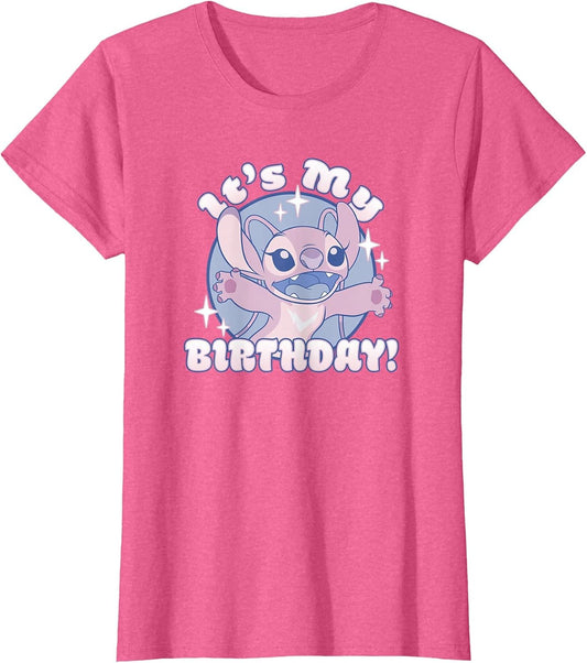 Disney Lilo & Stitch Angel It's My Birthday Retro Sparkle