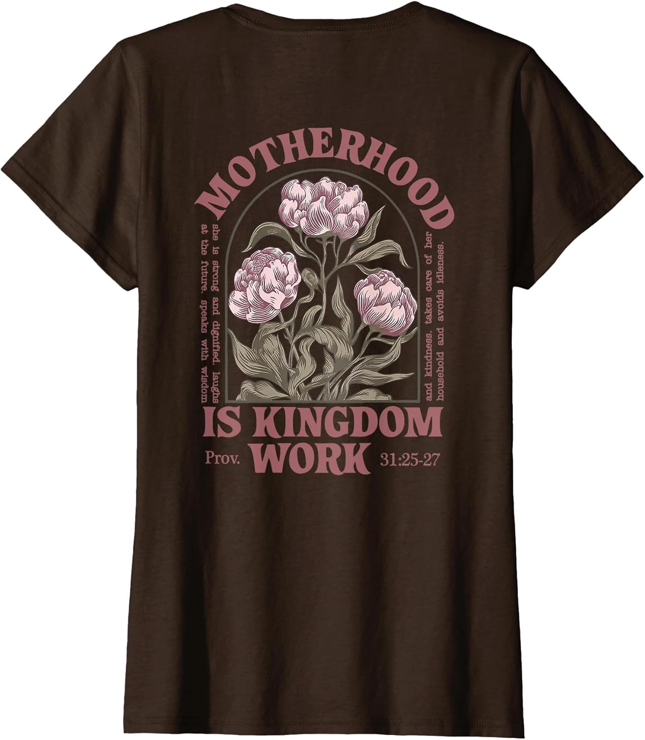 Motherhood is Kingdom Work Flower (on Back)