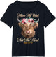Follow The Word Not The Herd Christian Western Highland Cow