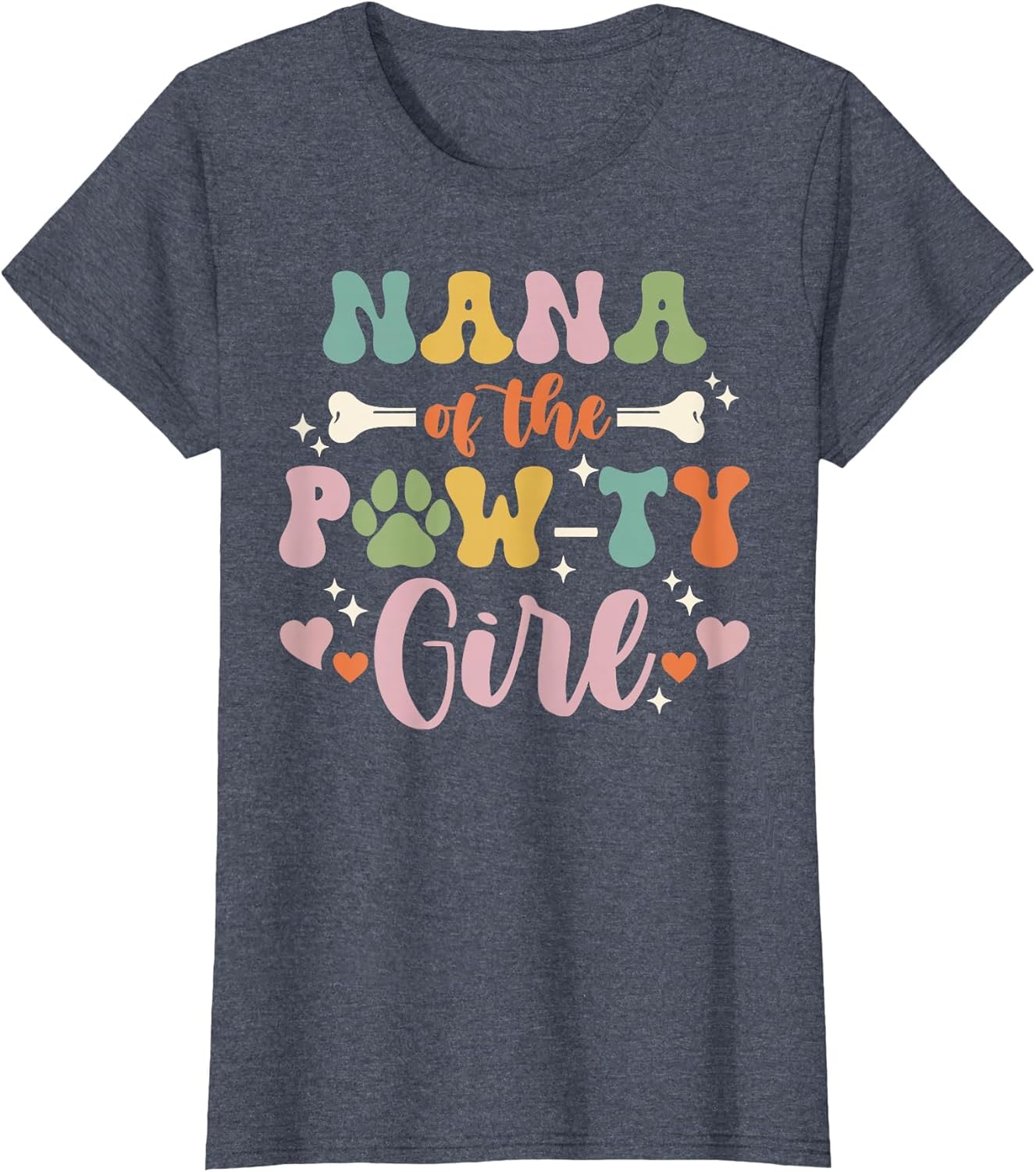 Nana of The Pawty Girl Dog Grandma Family Matching