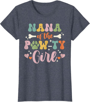 Nana of The Pawty Girl Dog Grandma Family Matching