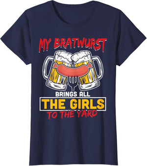 Oktoberfest Shirt German My Bratwurst Sausage Beer Party