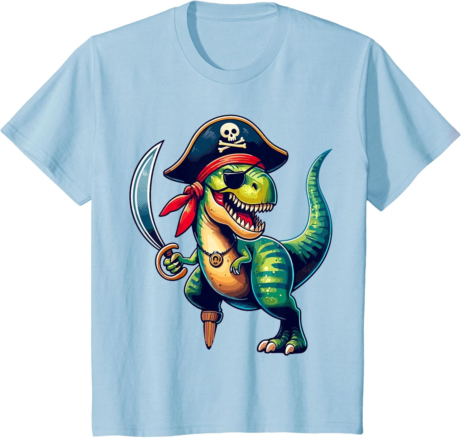 Pirate Dinosaur T Rex Funny Tyrannosaurus Halloween Pirate