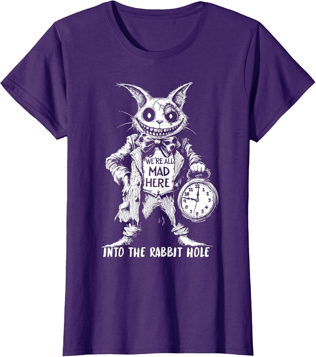 Creepy Cheshire Cat in Wonderland Gothic Fantasy Art Horror
