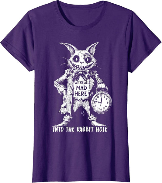 Creepy Cheshire Cat in Wonderland Gothic Fantasy Art Horror