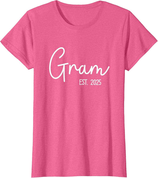 Gram Est. 2025 Cute Trendy Grandma