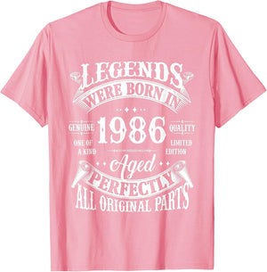 40th Birthday Shirt Vintage Born in 1986 40 Years Old B-Day