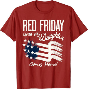 On Friday We Wear Red Friday for My Daughter Deployment Gift
