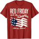 On Friday We Wear Red Friday for My Daughter Deployment Gift