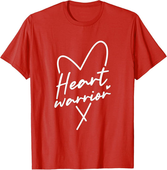 Heart Warrior Heart Disease Awareness Design Men